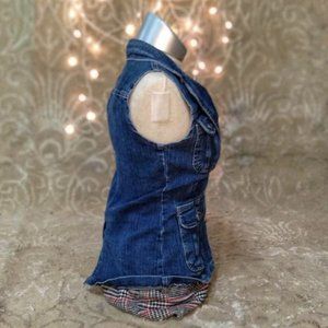 y2k denim vest size small